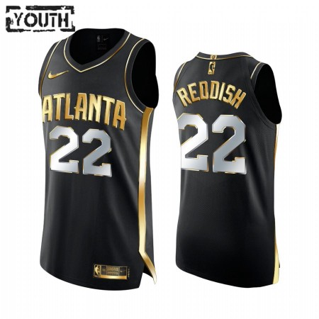 Maillot Basket Atlanta Hawks Cam Reddish 22 2020-21 Noir Golden Edition Swingman - Enfant